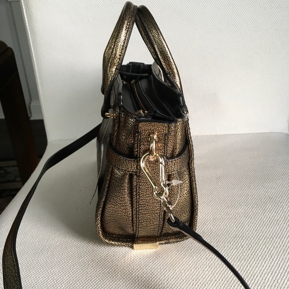 NWT COACH SWAGGER 20 IN METALLIC PEBBLE LEATHER 35990 - Picture 10 of 15